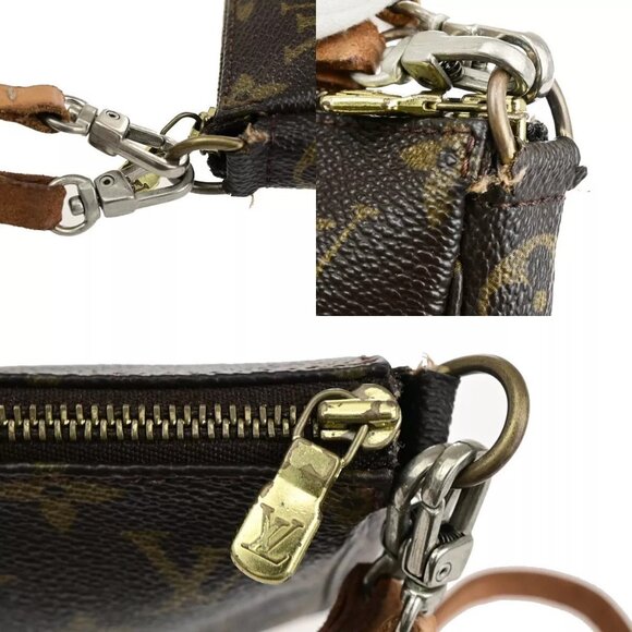 LOUIS VUITTON Pochette Accessoires Shoulder Bag Monogram Leather - Picture 5 of 16